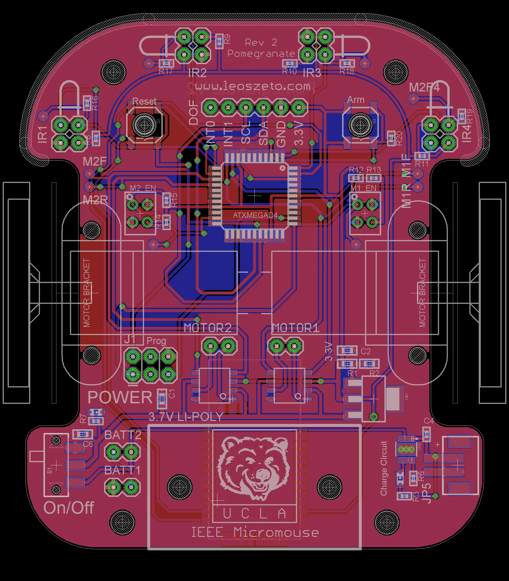 Pomegranate PCB layout