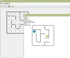 The CSim maze-solving algorithm visualization GUI