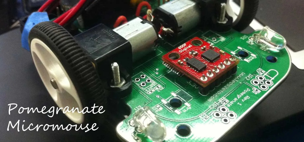 The Pomegranate micromouse robot PCB